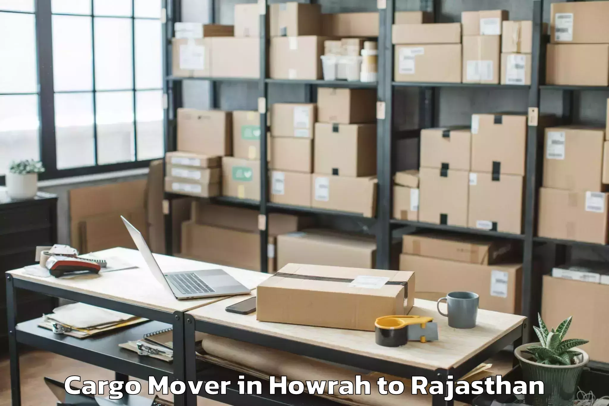 Affordable Howrah to Alwar Cargo Mover